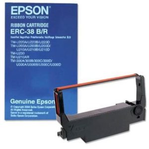 Fita Epson ERC 38 Preto / Vermelho – C43S015376