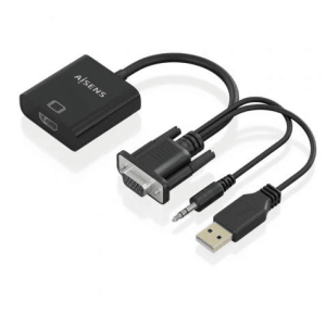 Adaptador VGA (macho) para HDMI (femea) c/audio – USB Macho