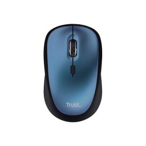 Rato Trust Yvi Mini Wireless Silent Azul+Preto