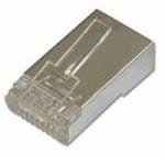 Conector Ficha RJ45 Cat5 Blindado (Unidade)