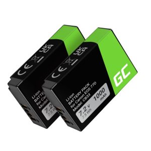 Bateria Compativel Canon LP-E17/EOS 77D/750D/760D/8000D/M3/M5/M6/Rebel T6i/Rebel T6s 7.4V 1000mAh Pack – 2 Green Cell ®