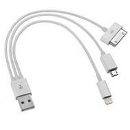 Cabo USB – Para carregar três SmartPhones