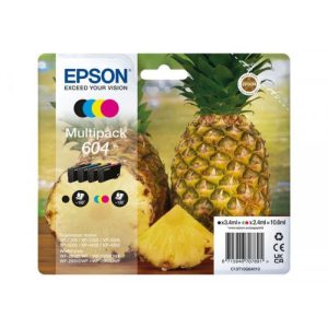 Pack Tinteiro Originais Epson 604 BK/CY/MG/YL – C13T10G64010